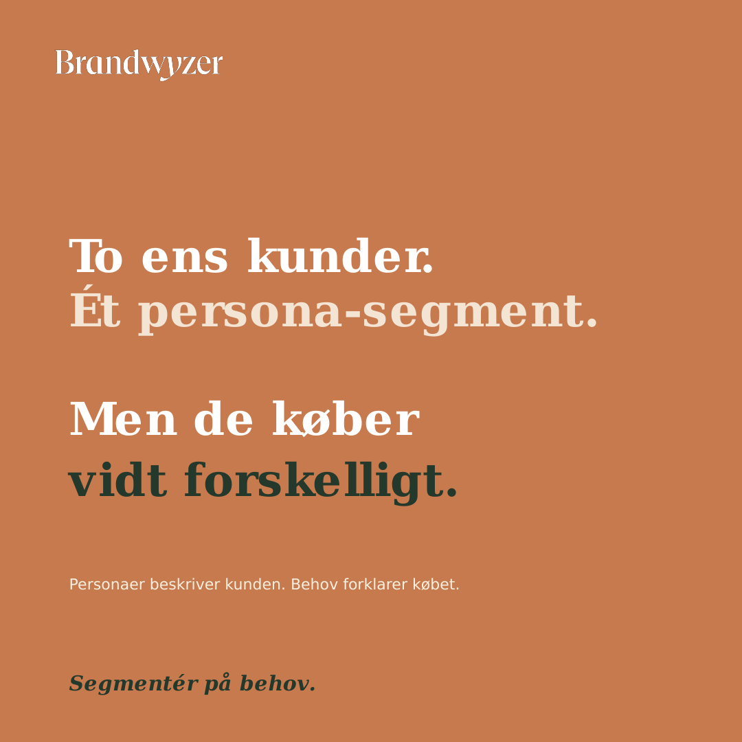 Stop med at segmentere på personaer